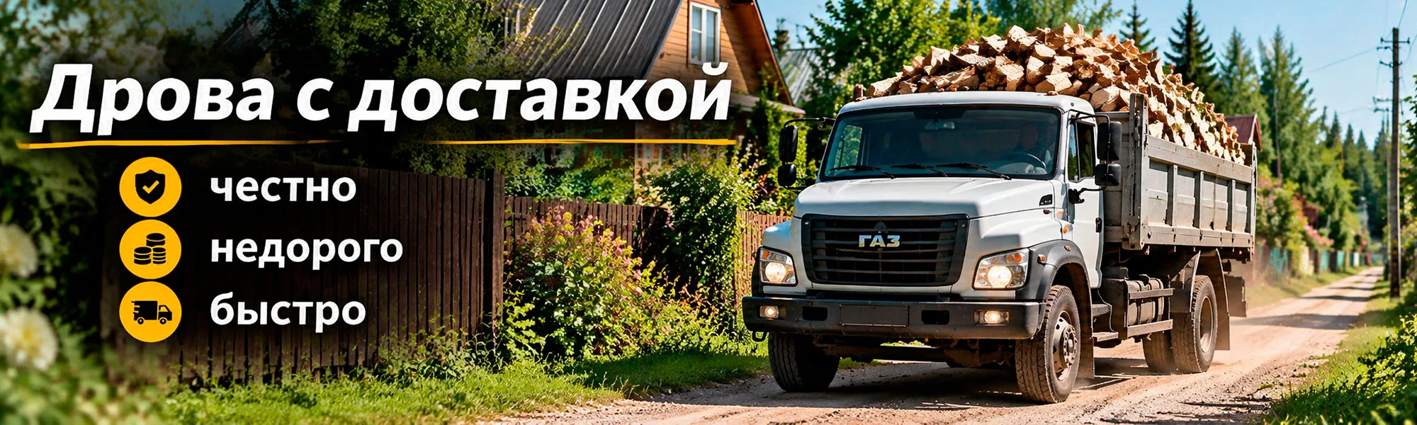 Колотые дрова с доставкой по Московской области